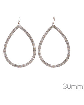 Teardrop Rhinestone Earrings